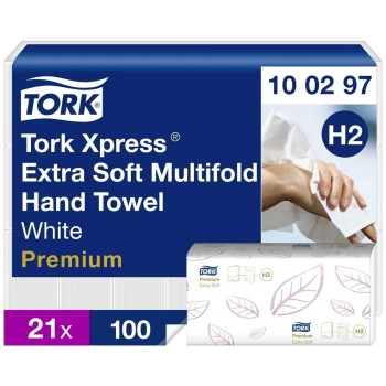 Tork Xpress® Extra Soft 2‑Strati 21 × 34 cm – Cartone da 2100 Asciugamani 2 veli