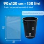 Sacchi Spazzatura Biodegradabili Azzurro 90x120 cm – 130L Super Resistenti