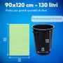 Sacchi Spazzatura Biodegradabili Verde 90x120 cm – 130L Super Resistenti