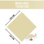 Tovaglia Monouso TNT 150x150 cm – Avorio – Coprimacchia
