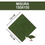 Tovaglia Monouso TNT 150x150 cm – Verde – Coprimacchia