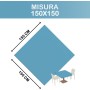Tovaglia Monouso TNT 150x150 cm – Azzurro – Coprimacchia