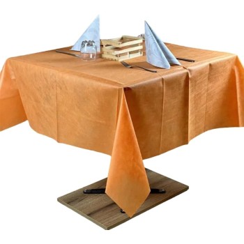 Tovaglia Monouso TNT 150x150 cm – Arancione – Coprimacchia