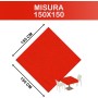 Tovaglia Monouso TNT 150x150 cm – Rosso – Coprimacchia