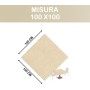 Coprimacchia TNT 100x100 cm – 100 Pezzi Avorio | Alta Qualità Monouso