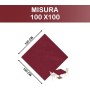 Coprimacchia TNT 100x100 cm – 100 Pezzi Bordeaux | Alta Qualità Monouso