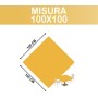 Coprimacchia TNT 100x100 cm – 100 Pezzi Giallo | Alta Qualità Monouso