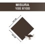Coprimacchia TNT 100x100 cm – 100 Pezzi Marrone | Alta Qualità Monouso