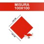 Coprimacchia TNT 100x100 cm – 100 Pezzi Rosso | Alta Qualità Monouso