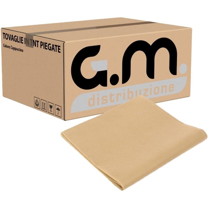 Coprimacchia TNT 120x120 cm – 25 Pezzi Sabbia/Cappuccino | Alta Qualità Monouso