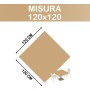 Coprimacchia TNT 120x120 cm – 25 Pezzi Sabbia/Cappuccino | Alta Qualità Monouso