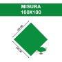 Coprimacchia TNT 100x100 cm – 100 Pezzi Verde Smeralo | Alta Qualità Monouso