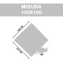 Coprimacchia TNT 100x100 cm – 100 Pezzi Grigio Perla | Alta Qualità Monouso