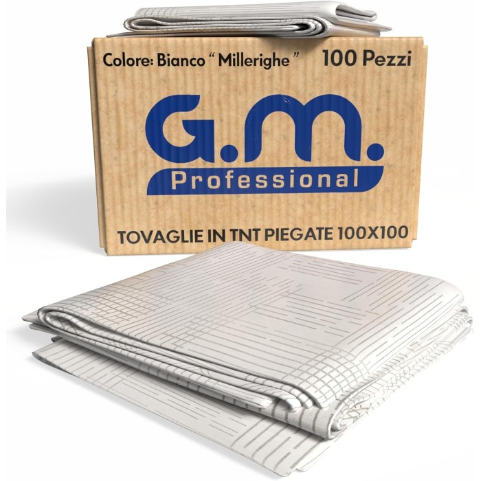 Coprimacchia TNT 100x100 cm – 100 Pezzi Millerighe Marrone | Alta Qualità Monouso