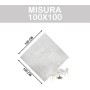 Coprimacchia TNT 100x100 cm – 100 Pezzi Millerighe Marrone | Alta Qualità Monouso