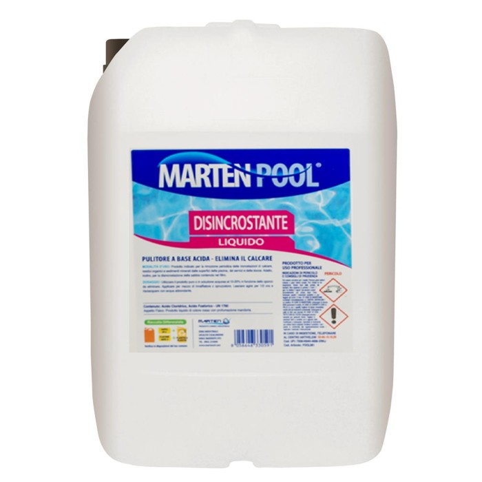 DISINCROSTANTE LIQUIDO PER BORDI PISCINA "MARTEN" KG.25