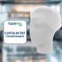 Kit Visitatore Monouso Bianco – Camice TNT, Mascherina TNT, Cuffia TNT, Copriscarpe CPE – Imbustato Singolarmente