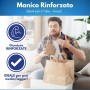 Shopper Asporto in Carta Avana con Manici per Take Away – Più Misure
