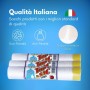 10 Pezzi - Sacchi Spazzatura Cm.70x110, 110 Litri, in LPDE Trasparenti con Maniglie, Ideali per Raccolta Differenziata