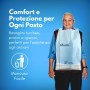 50 Bavagli Impermeabili 68x37 cm con Tasca e Colletto Rinforzato