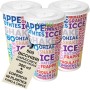 Kit 500 Bicchieri in Carta 300 ml con Coperchi a Croce per Bevande da Asporto