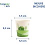 Kit 500 Bicchieri in Carta Bio 240 ml con Coperchi a Beccuccio