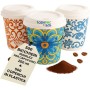 Kit 500 Bicchieri Carta Maiolica Compostabile 250 ml con Coperchi a Beccuccio