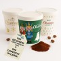Kit 500 Bicchieri Natalizi in Carta Bio Compostabile 75 ml con Coperchi in Carta
