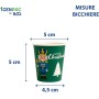 Kit 500 Bicchieri Natalizi in Carta Bio Compostabile 75 ml con Coperchi Rigidi