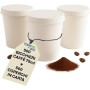 Kit 500 Bicchieri Carta Bio Compostabile 75 ml con Coperchi in Carta
