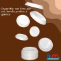 Kit 500 Bicchieri Cappuccino 210 ml con Coperchi in PS a Beccuccio