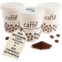 Kit 500 Bicchieri Caffè 90 ml con Coperchi in PS Piani Senza Foro
