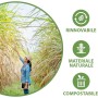 50 Pezzi - Ciotole Tonde Bianche in Cellulosa, 350 ml, 15 cm, per Cibi Caldi e Freddi, Adatte al Microonde, BIO e Compostabili.