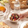50 Pezzi - Ciotole Tonde Bianche in Cellulosa, 350 ml, 15 cm, per Cibi Caldi e Freddi, Adatte al Microonde, BIO e Compostabili.