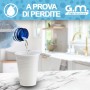 100 Pezzi - Bicchieri Acqua in Plastica Bianchi, 200 ml, Riciclabili, Extra Rigidi e Super Resistenti.