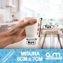 100 Pezzi - Bicchieri Acqua in Plastica Bianchi, 200 ml, Riciclabili, Extra Rigidi e Super Resistenti.